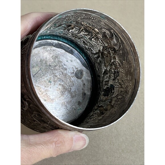 Mid‎ Century Silver Plated 90 HH Douwe Egberts Tea caddy By Herbert Hooijkaas - Picture 5 of 9